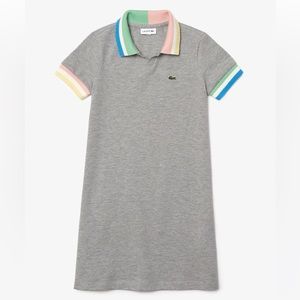 Lacoste Kids' Colorblock Cotton Piqué Polo Dress